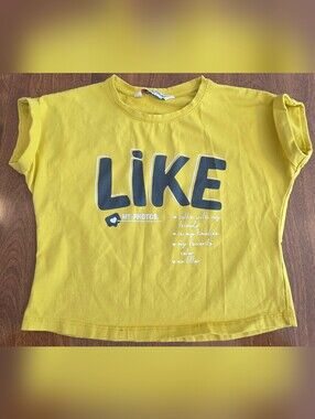 Just Clothes Kids Yellow "LIKE" Graphic Tee